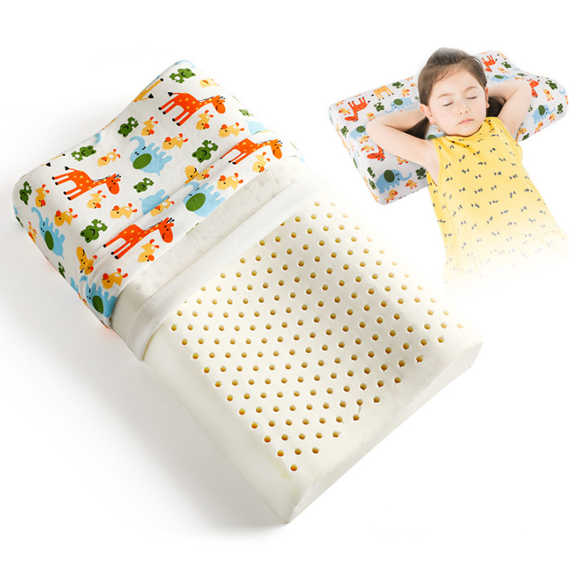 Completely allergen and chemical free natural latex foam kids pillow (1)
