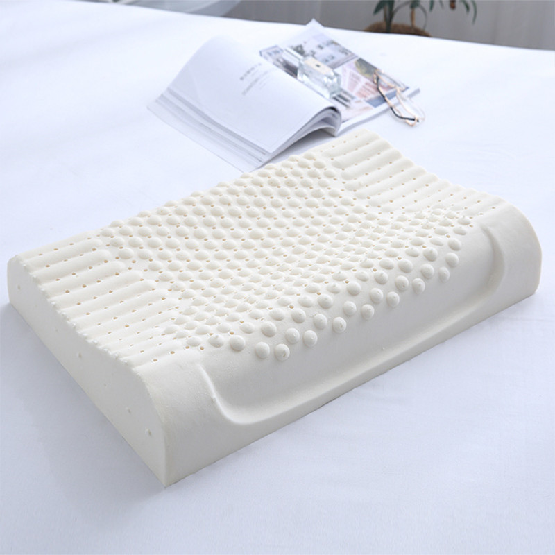 Wholesale natural fabric latex foam massage pillow (11)